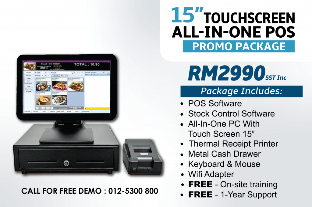 Touch Screen 15" Promo Package